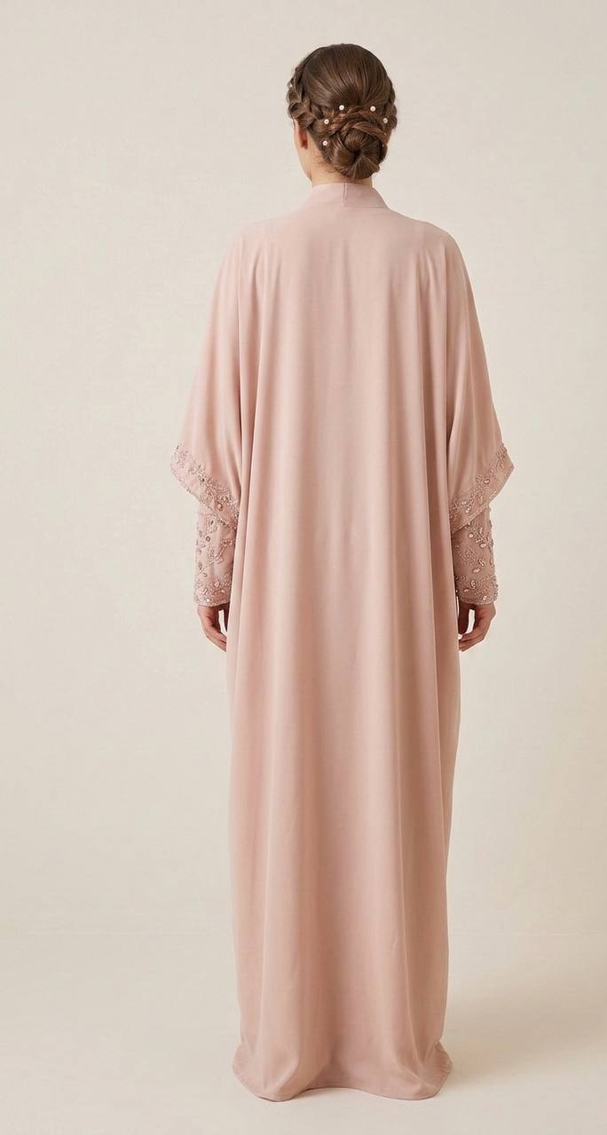 Royal Bloom Hand-Beaded Kaftan