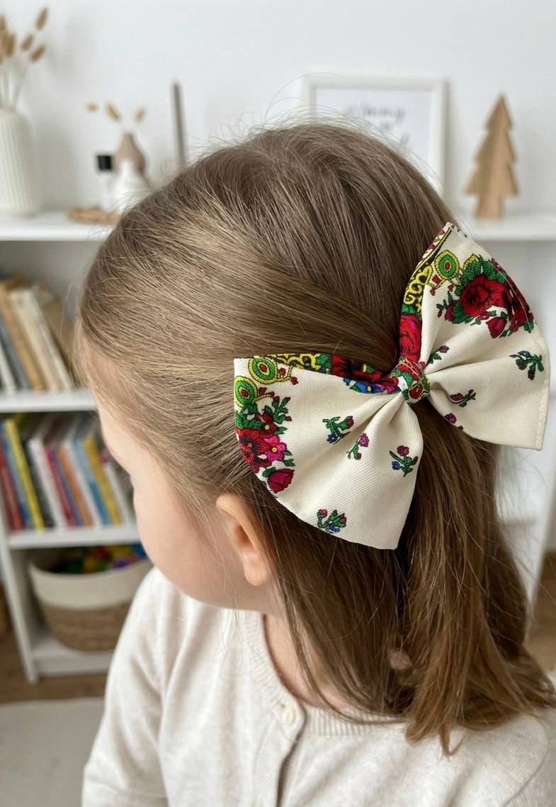 Heritage Bloom Bow Hair Clip