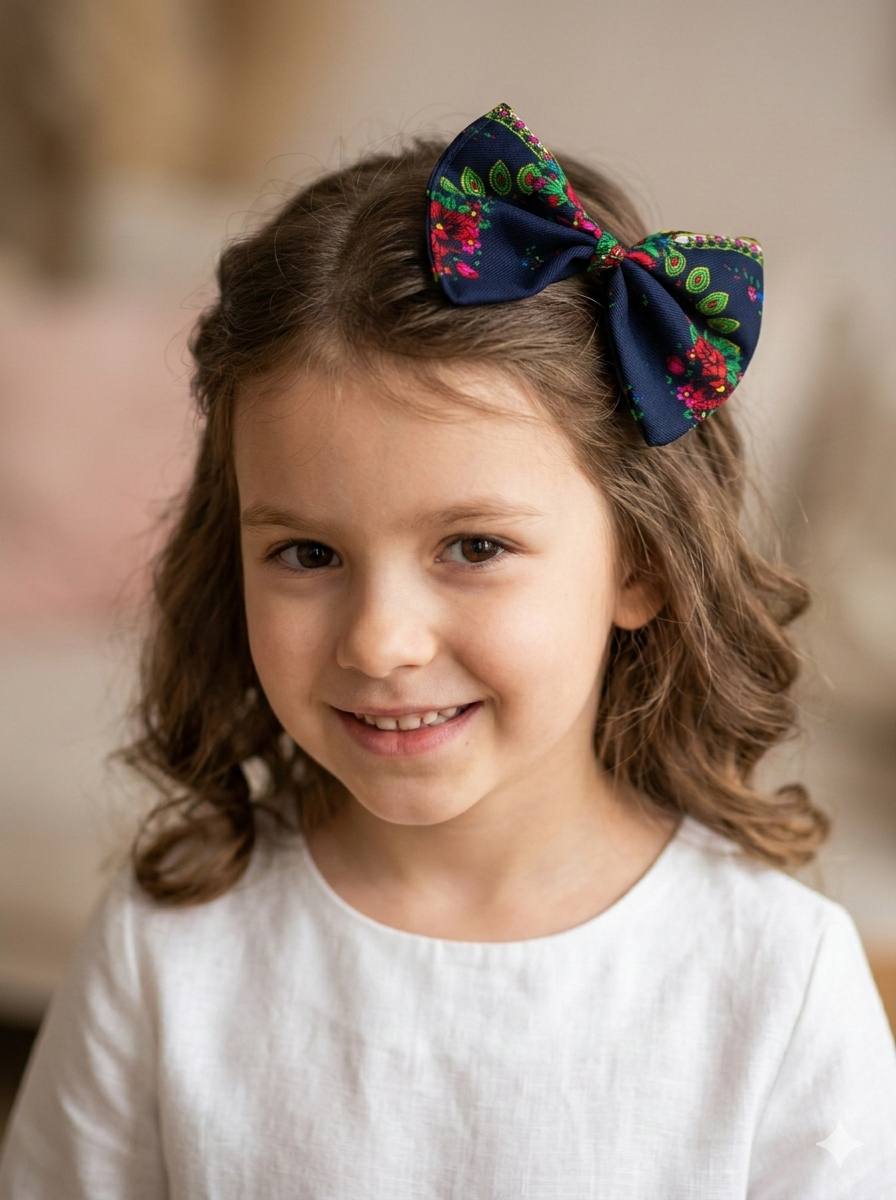 Heritage Bloom Bow Hair Clip