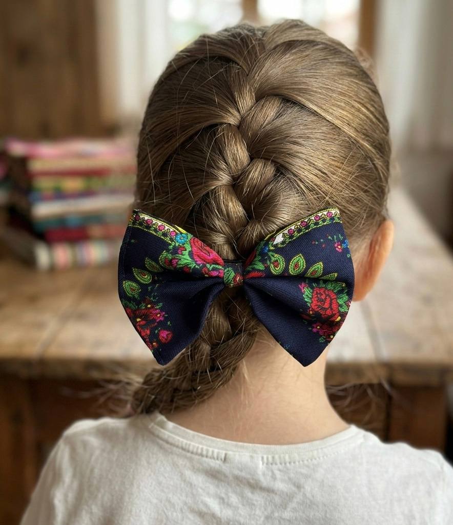 Heritage Bloom Bow Hair Clip