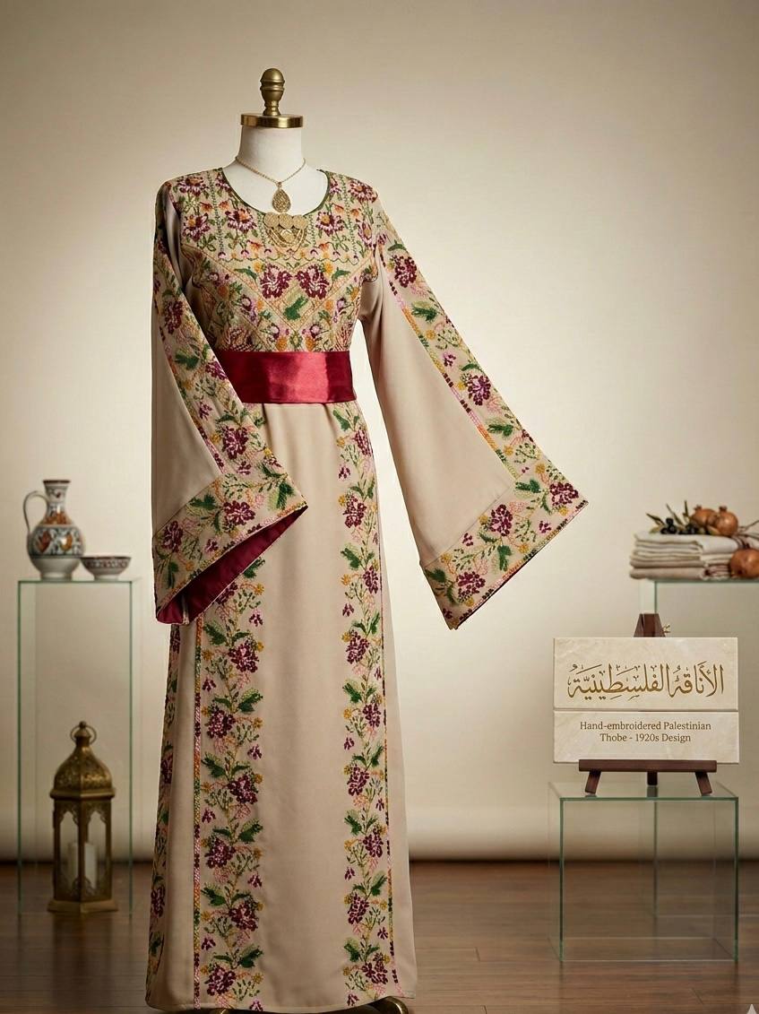Thobe “Zahret Al-Ard” – Palestinian Heritage Edition - Palestinian Elegance