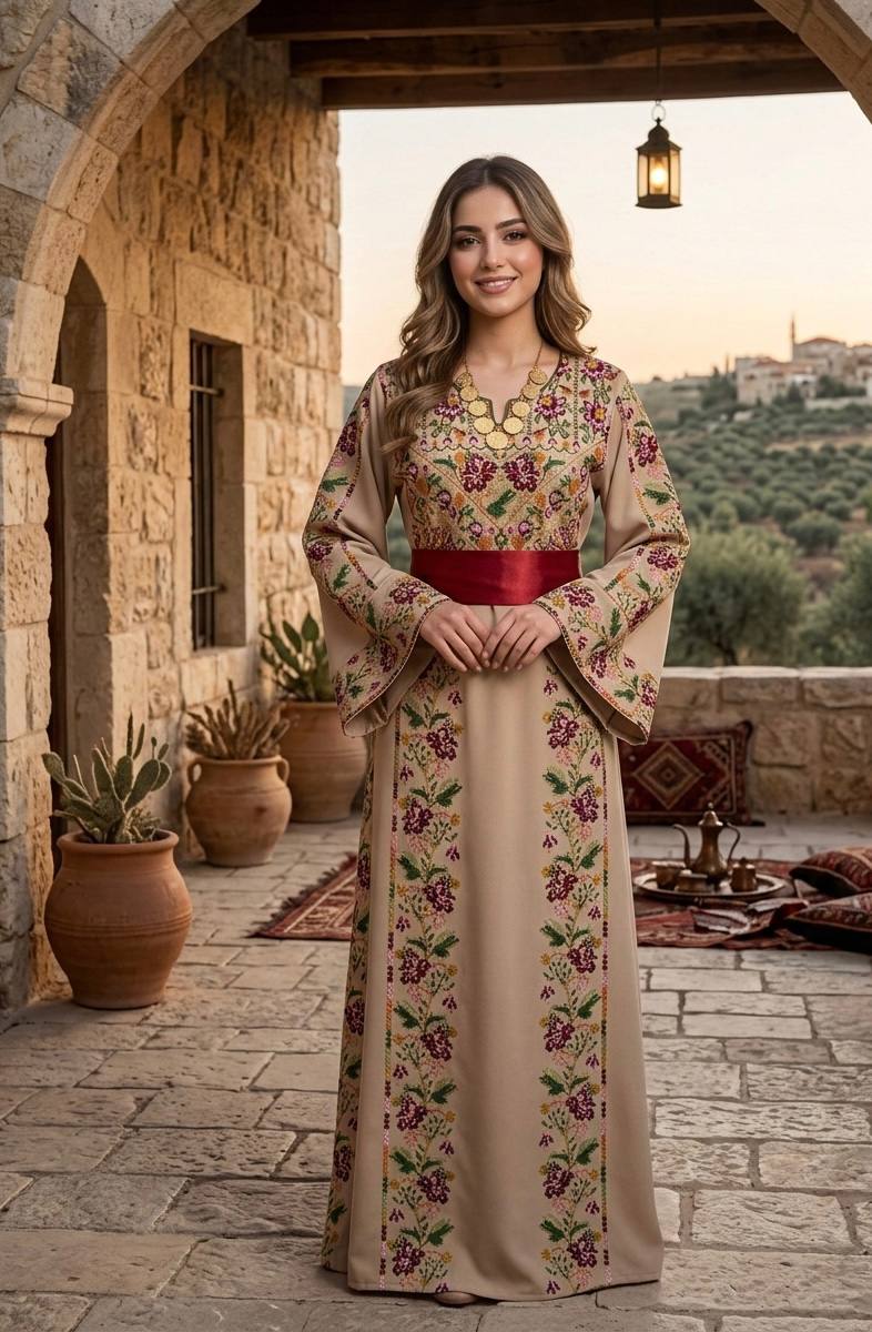 Thobe “Zahret Al-Ard” – Palestinian Heritage Edition - Palestinian Elegance