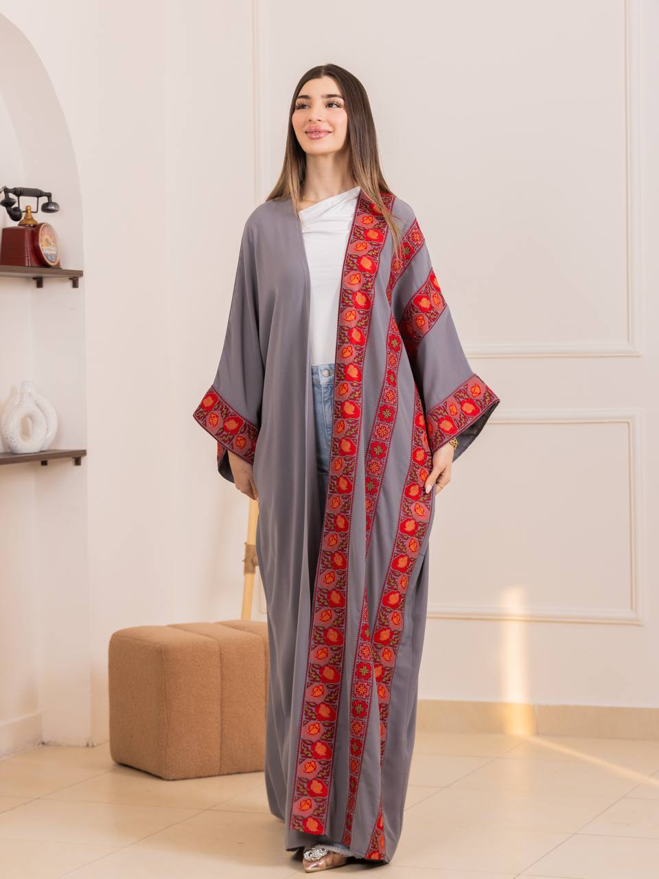 Rimas Heritage Embroidered Bisht