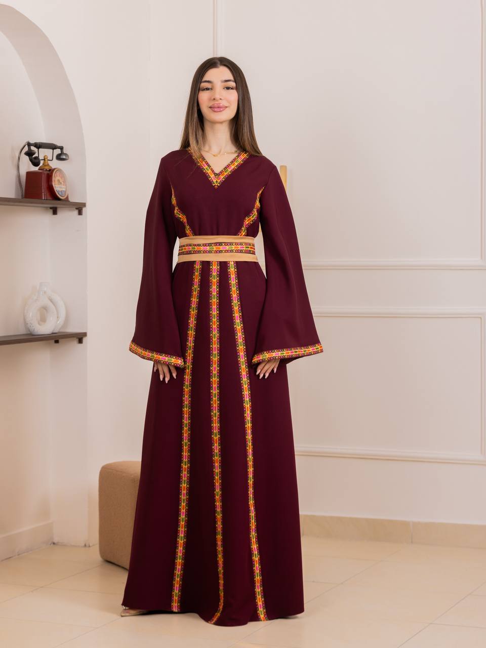 Rimas Manajel Embroidered Thobe