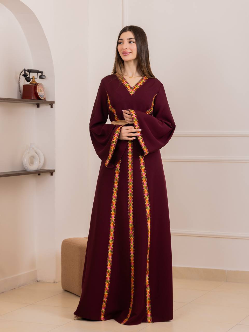 Rimas Manajel Embroidered Thobe