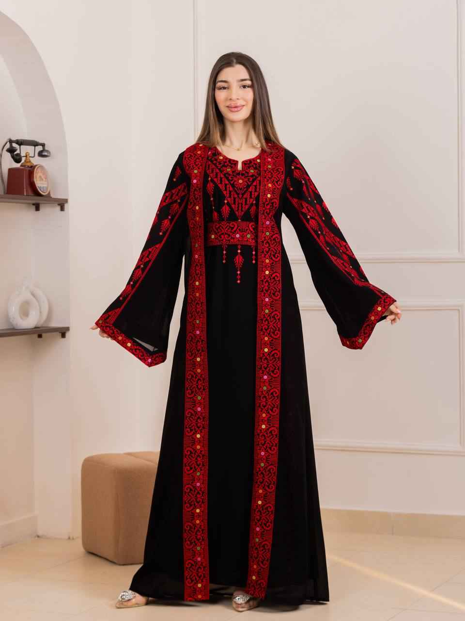 Layal Al-Quds Embroidered Bisht Set