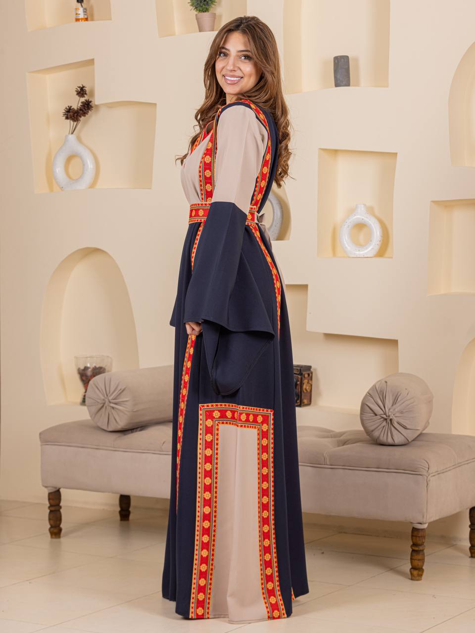 Modern Heritage Embroidered "Modraqa" Dress