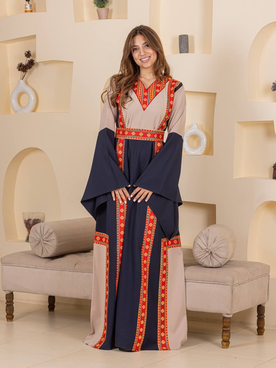 Modern Heritage Embroidered "Modraqa" Dress
