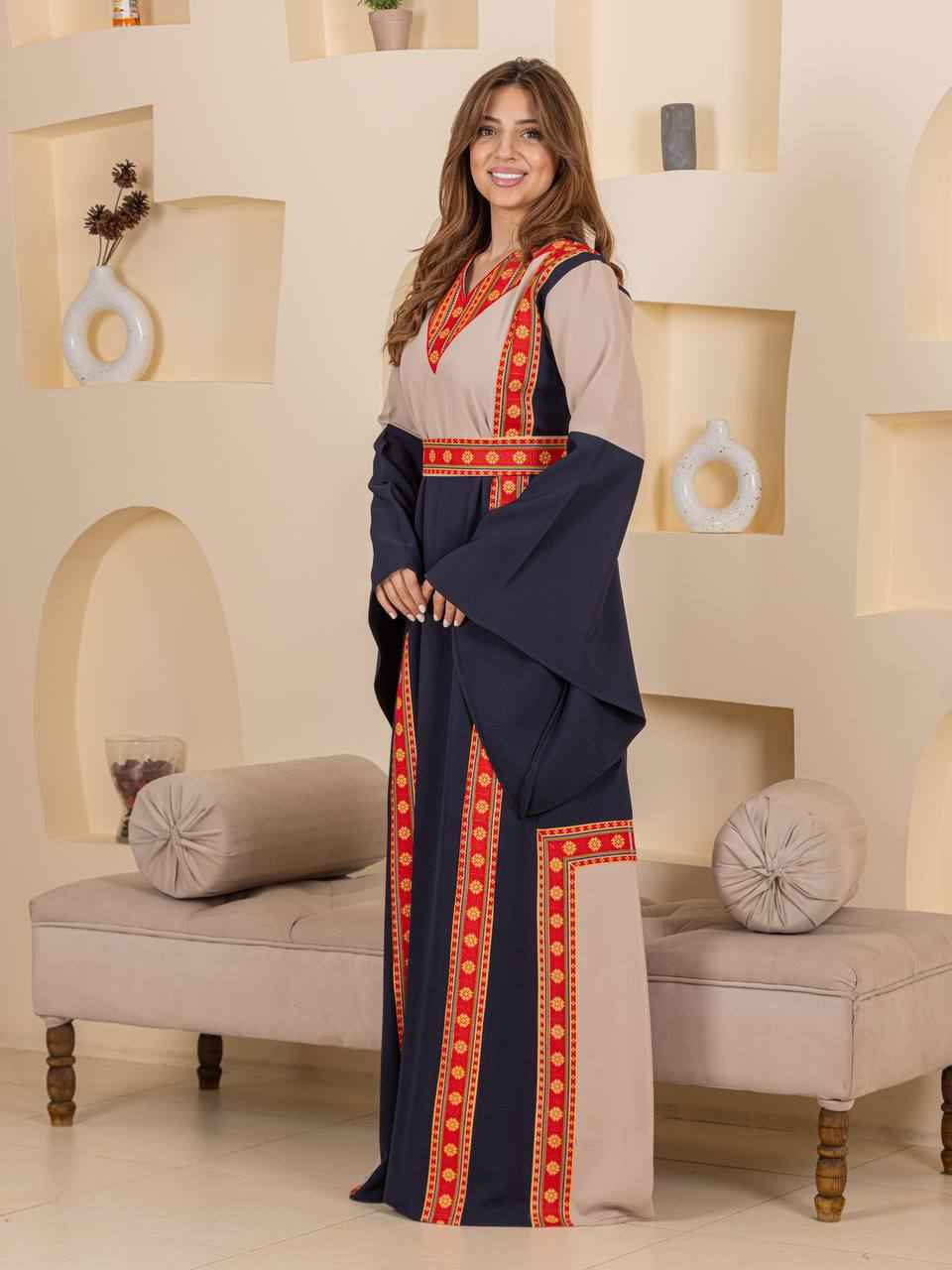 Modern Heritage Embroidered "Modraqa" Dress