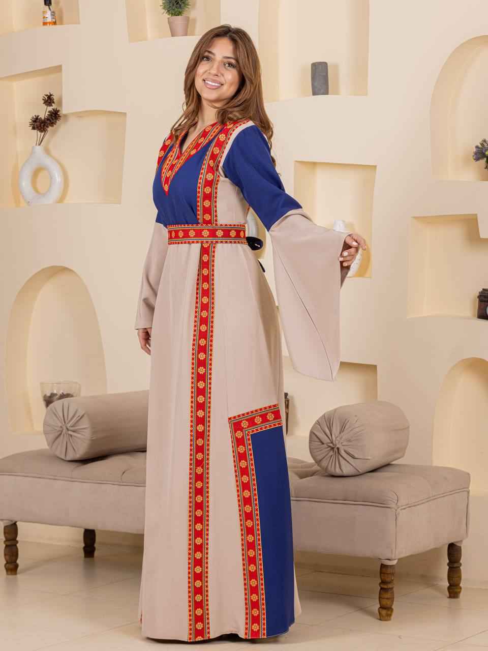 Modern Heritage Embroidered "Modraqa" Dress