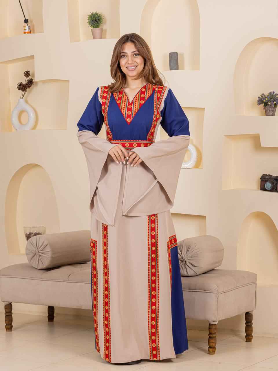 Modern Heritage Embroidered "Modraqa" Dress