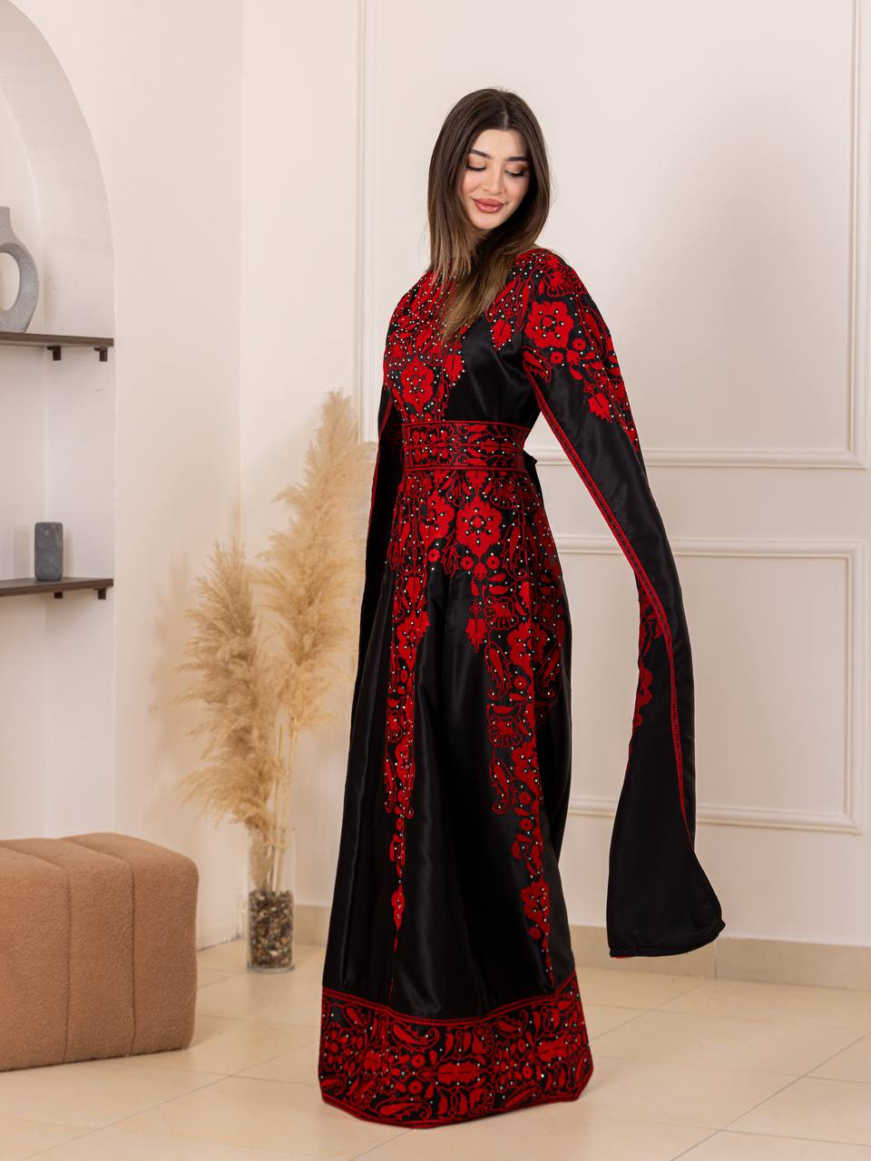 Basma Heritage Satin Dress