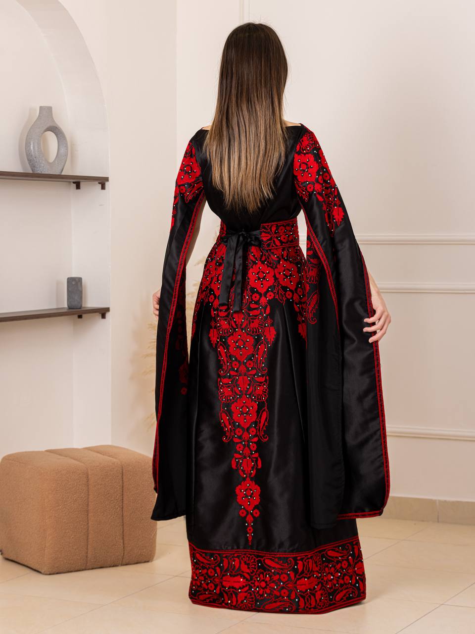 Basma Heritage Satin Dress