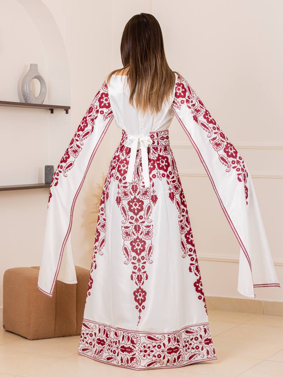 Basma Heritage Satin Dress