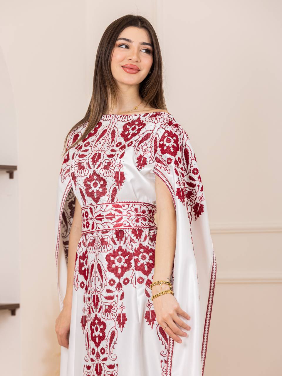 Basma Heritage Satin Dress