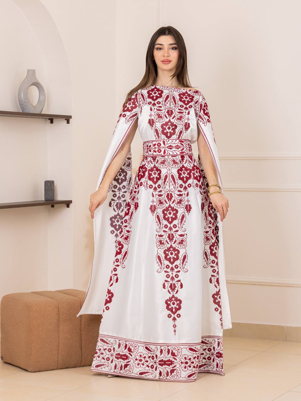 Basma Heritage Satin Dress