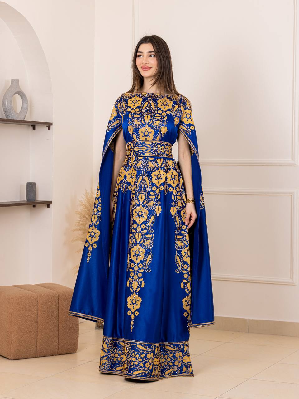 Basma Heritage Satin Dress