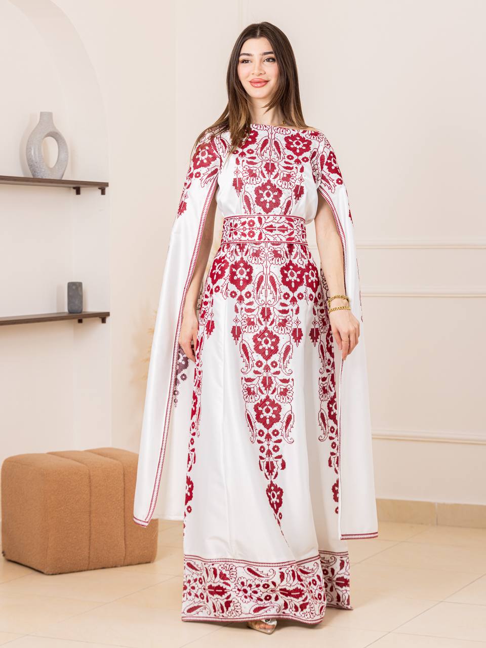 Basma Heritage Satin Dress