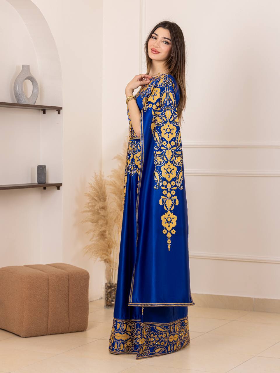 Basma Heritage Satin Dress