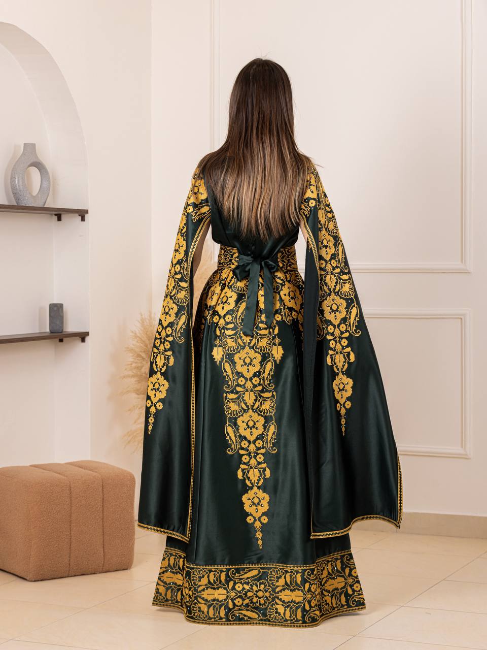 Basma Heritage Satin Dress