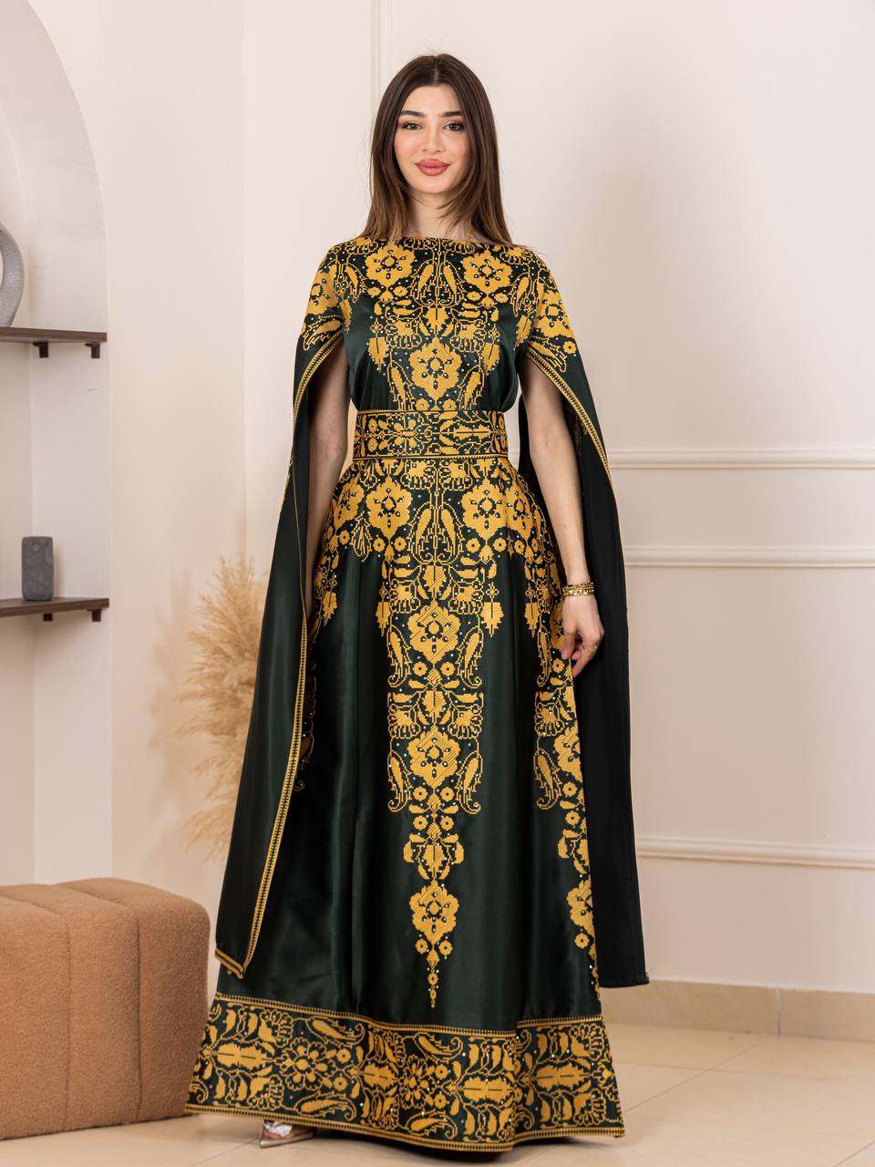 Basma Heritage Satin Dress