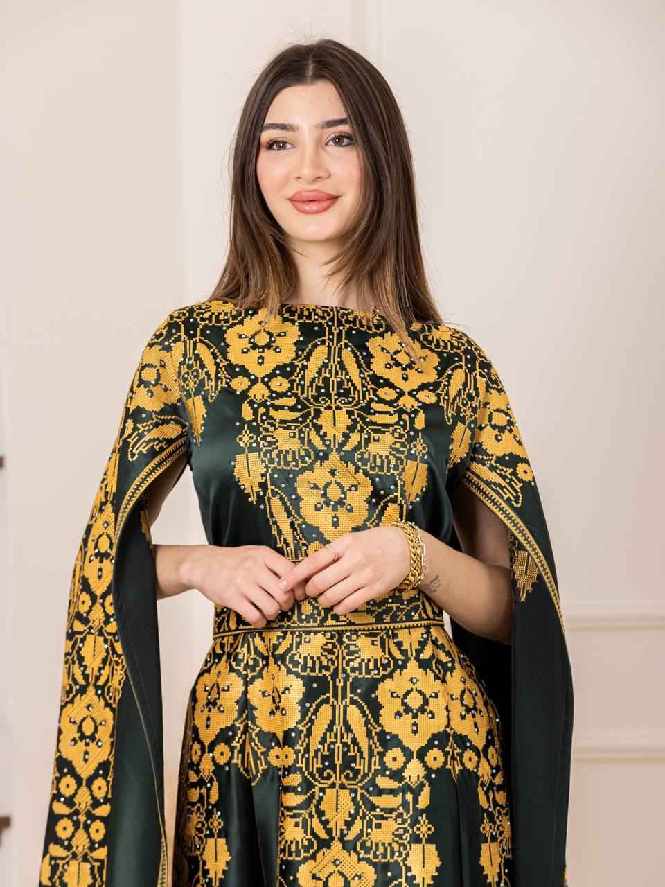 Basma Heritage Satin Dress
