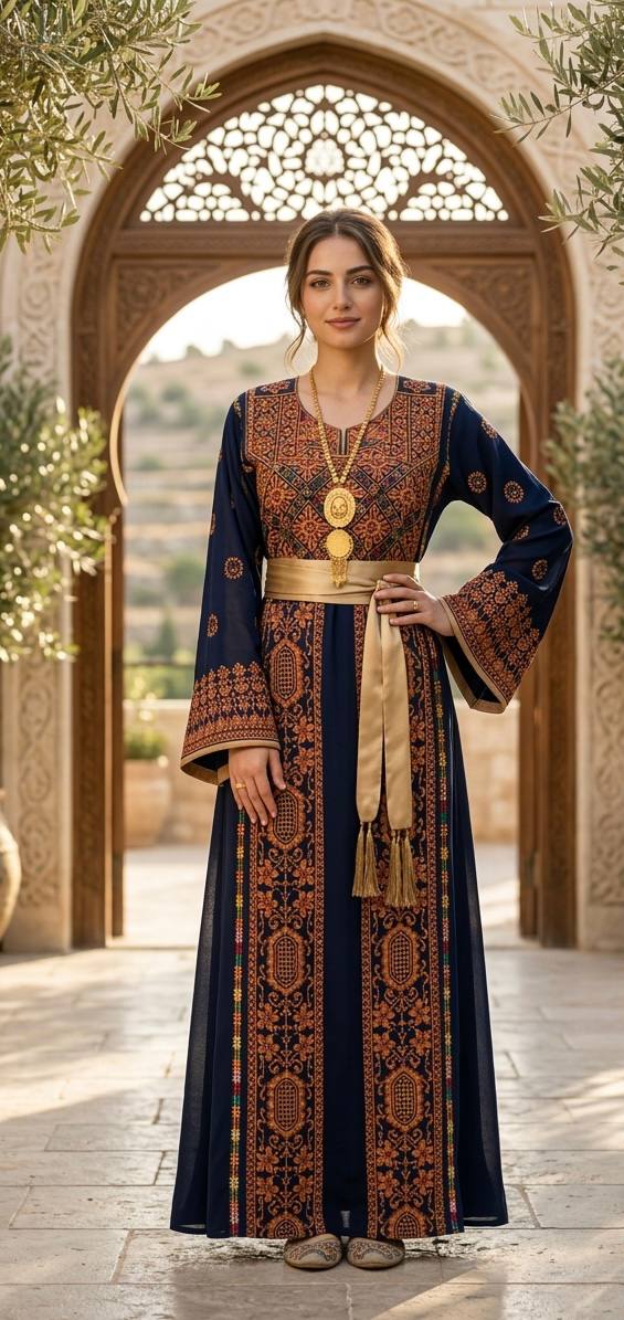 Thobe Aroq Al-Onsa Heritage Dress