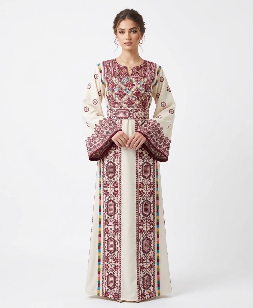 Thobe Aroq Al-Onsa Heritage Dress
