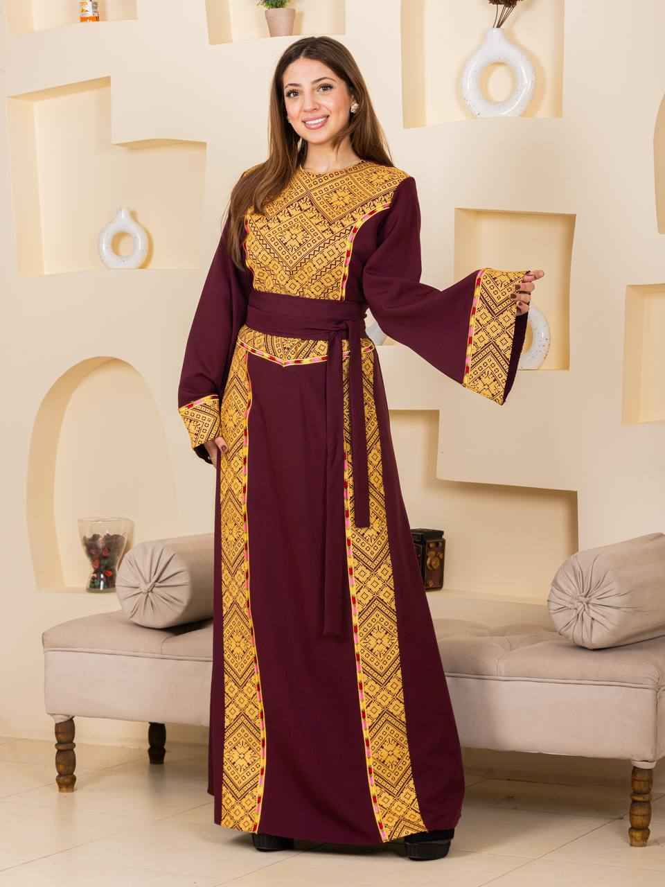 The Modern Heritage Embroidered Thobe – Belted Collection