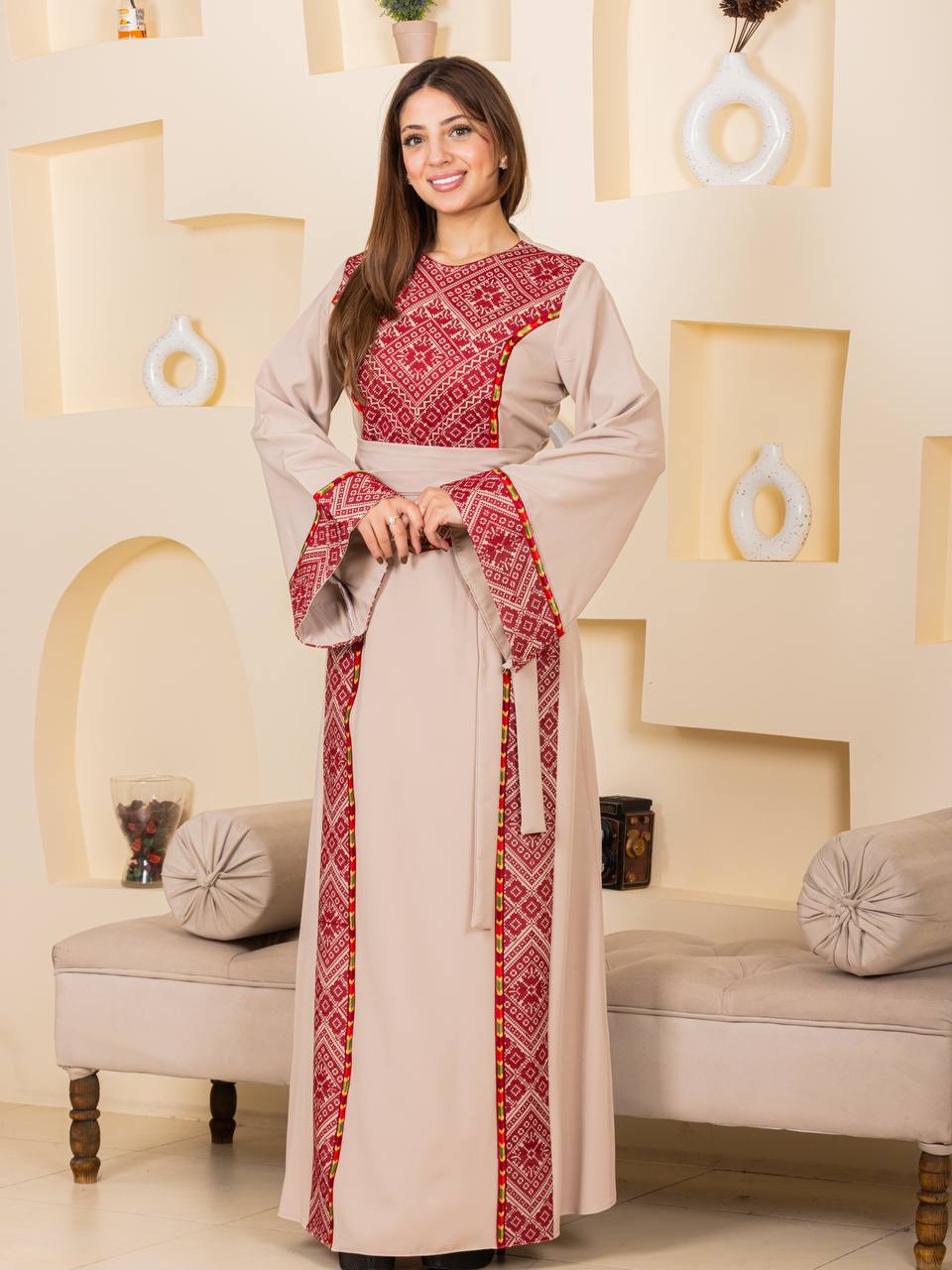 The Modern Heritage Embroidered Thobe – Belted Collection