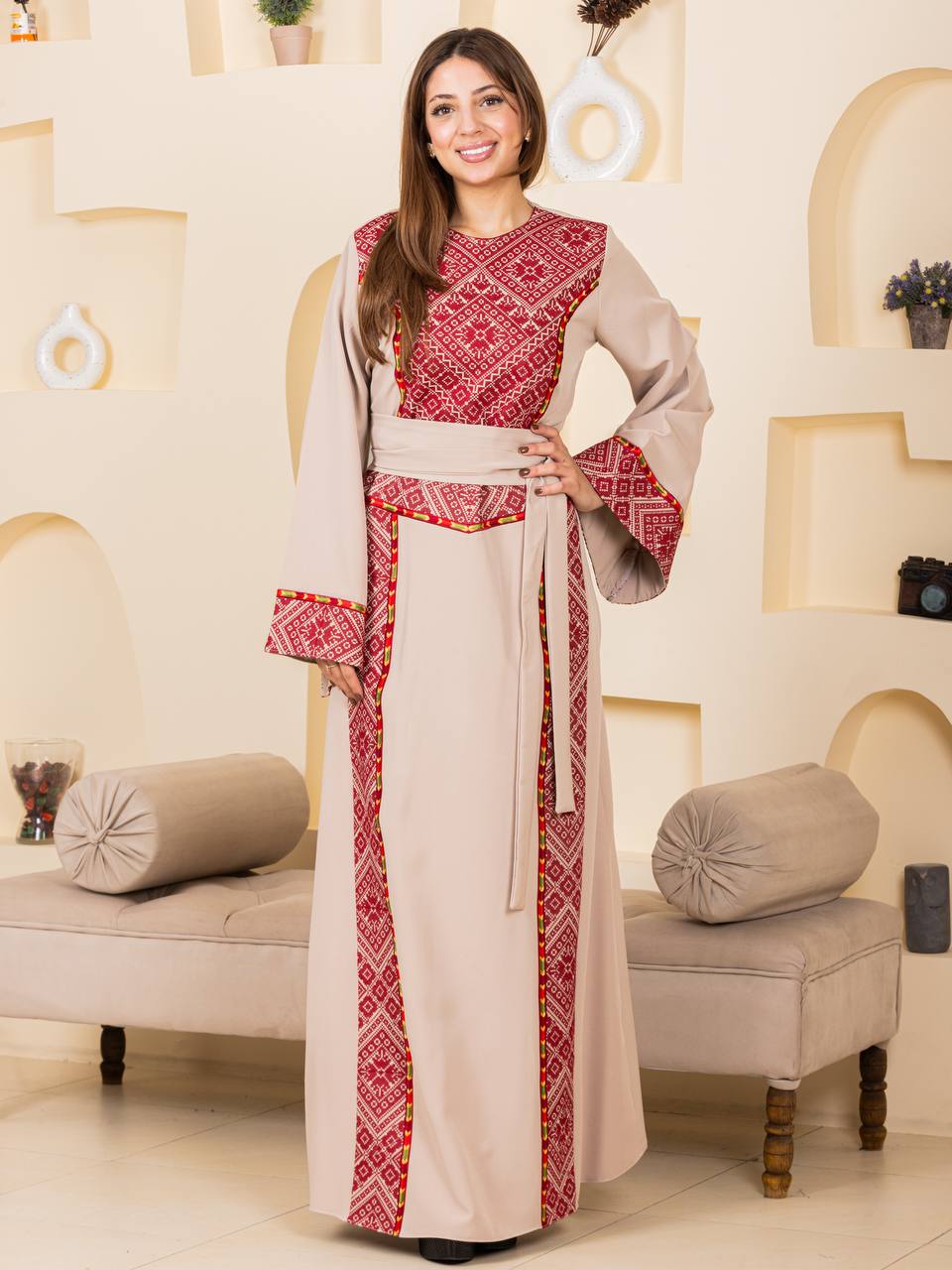 The Modern Heritage Embroidered Thobe – Belted Collection