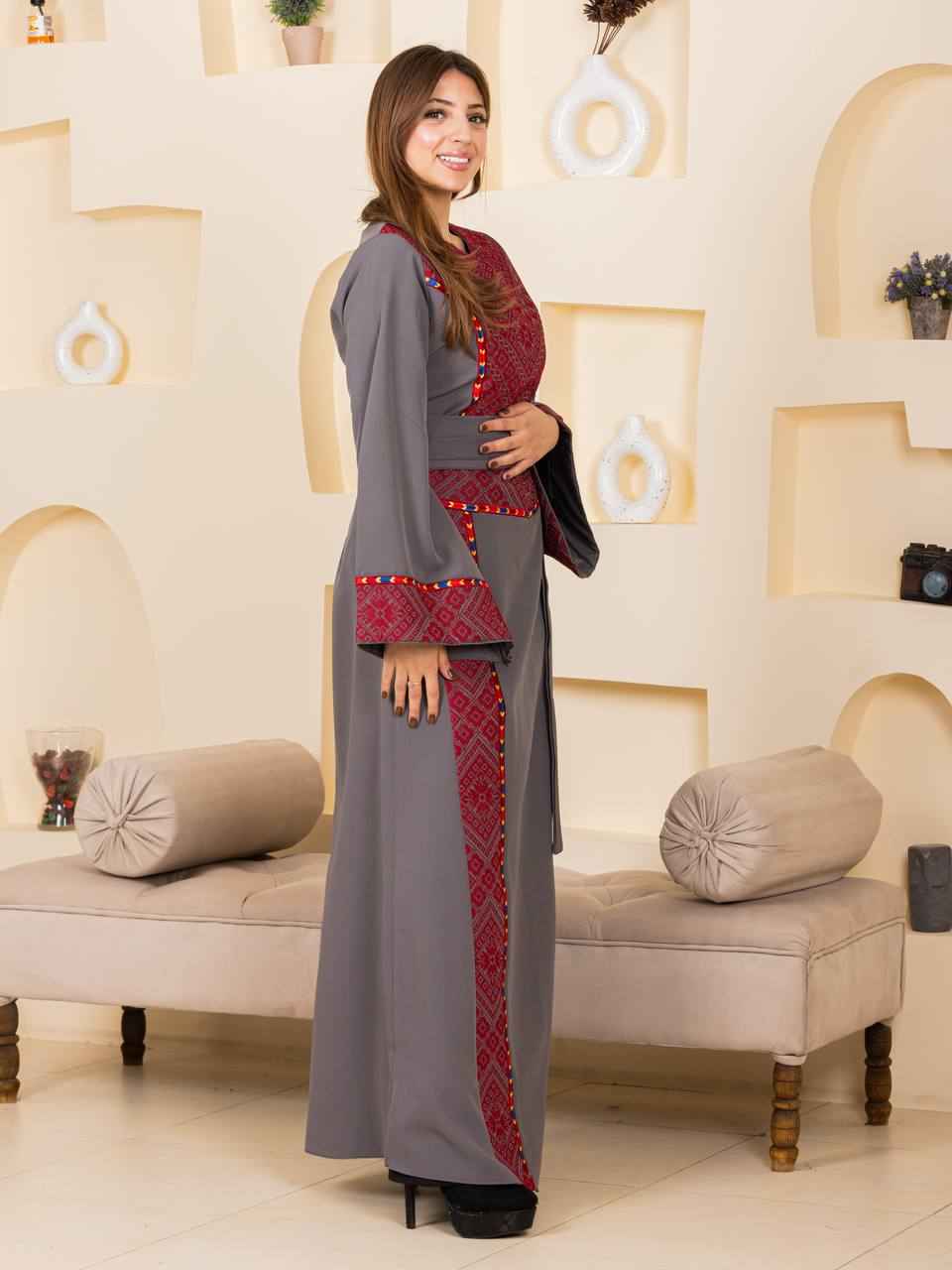 The Modern Heritage Embroidered Thobe – Belted Collection