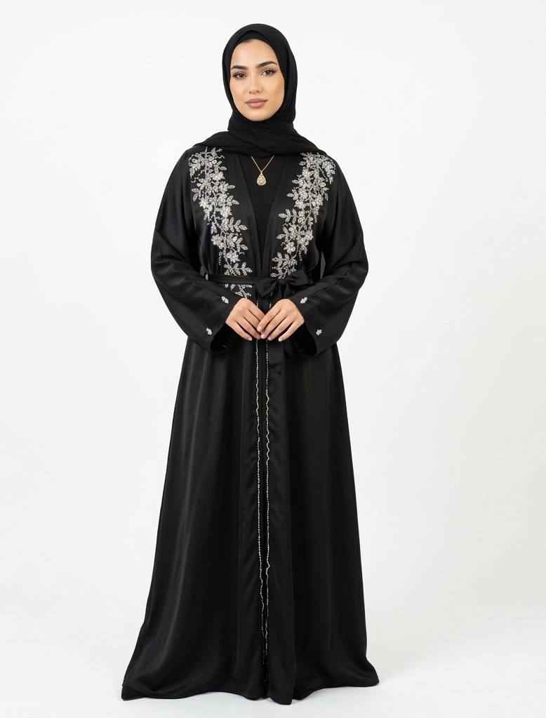 Noor Al-Layl Crystal Abaya