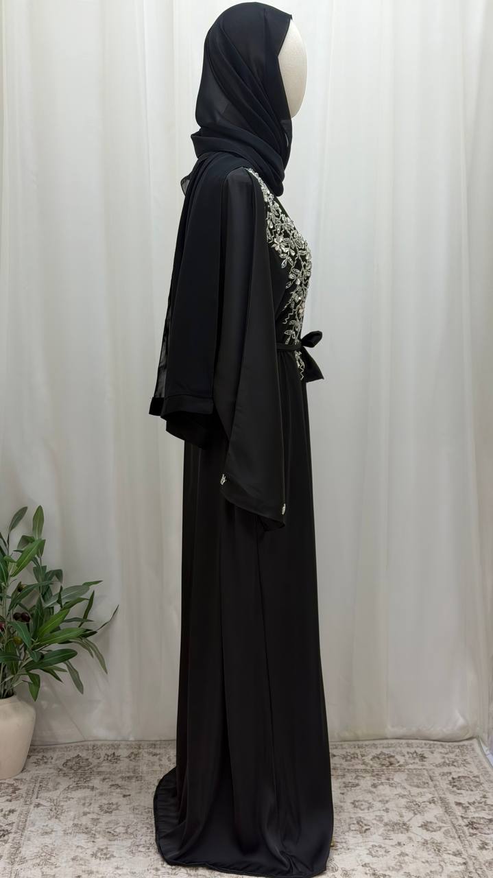 Noor Al-Layl Crystal Abaya