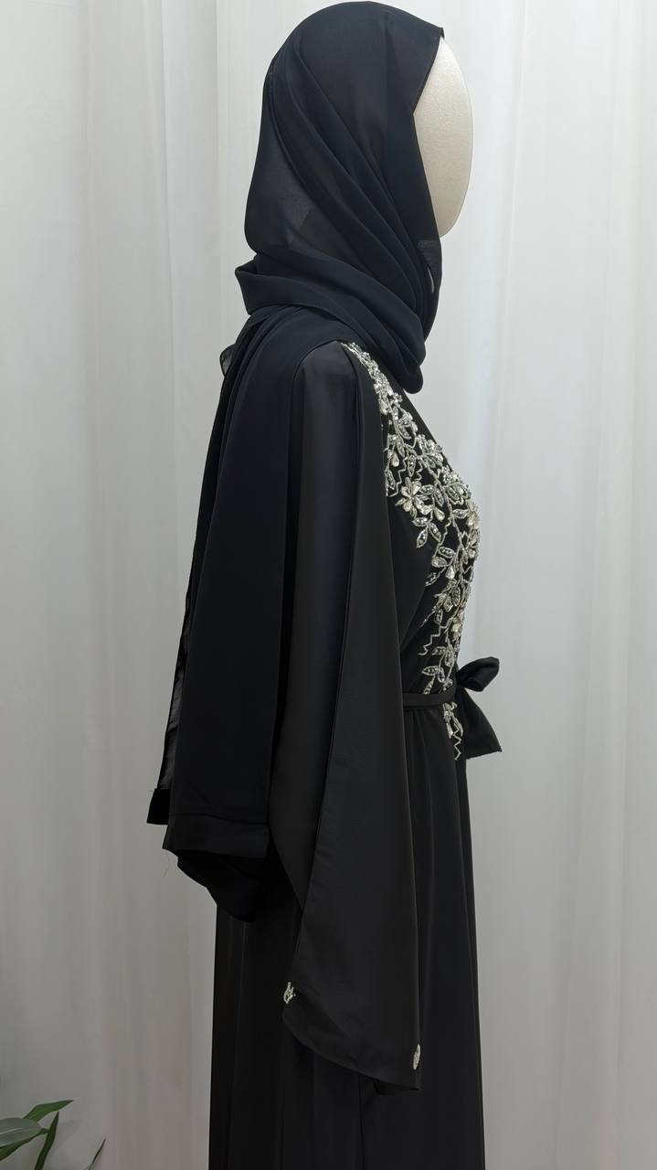 Noor Al-Layl Crystal Abaya