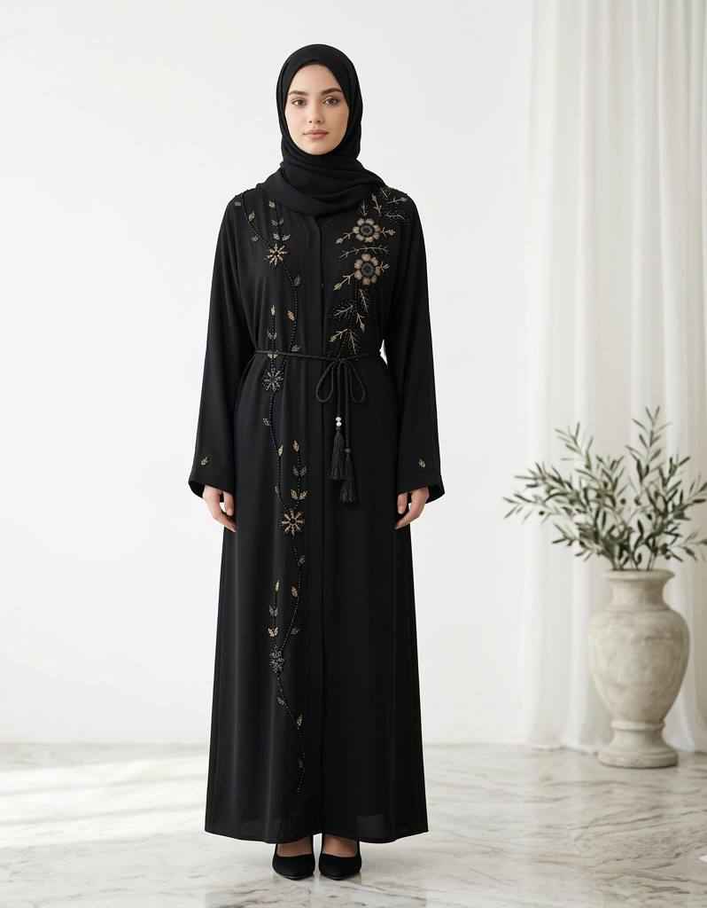 Royal Emerald Nights Abaya