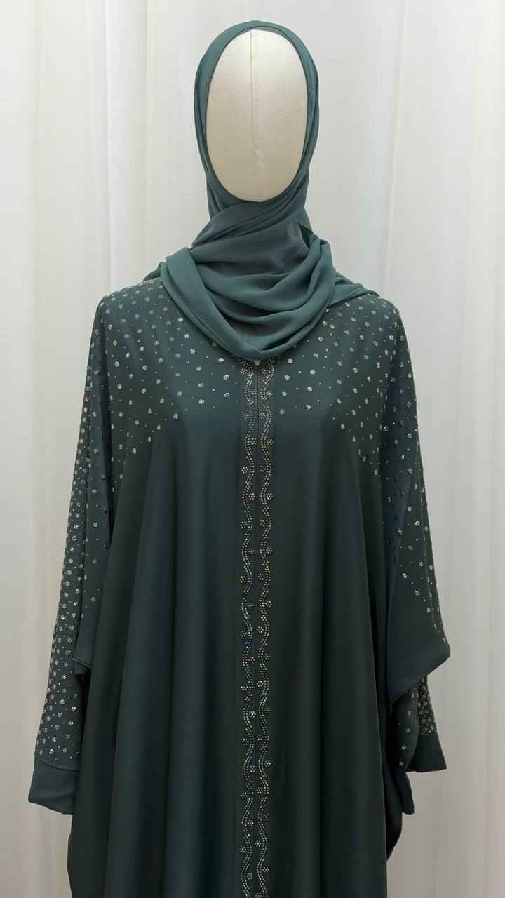 Serene Wings Abaya – Dual Tone