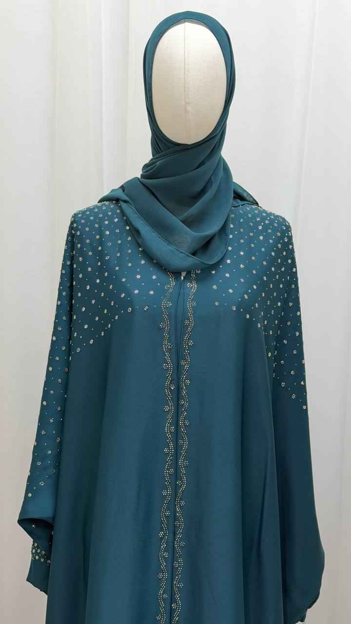 Serene Wings Abaya – Dual Tone