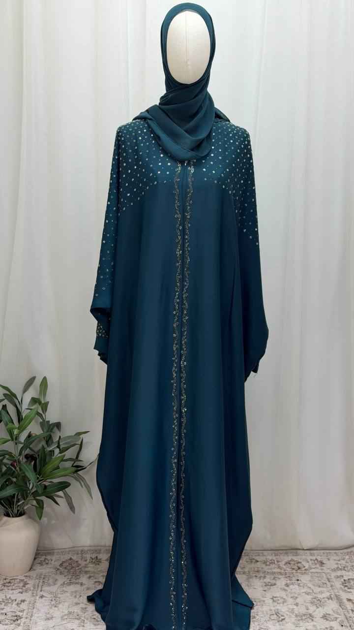 Serene Wings Abaya – Dual Tone