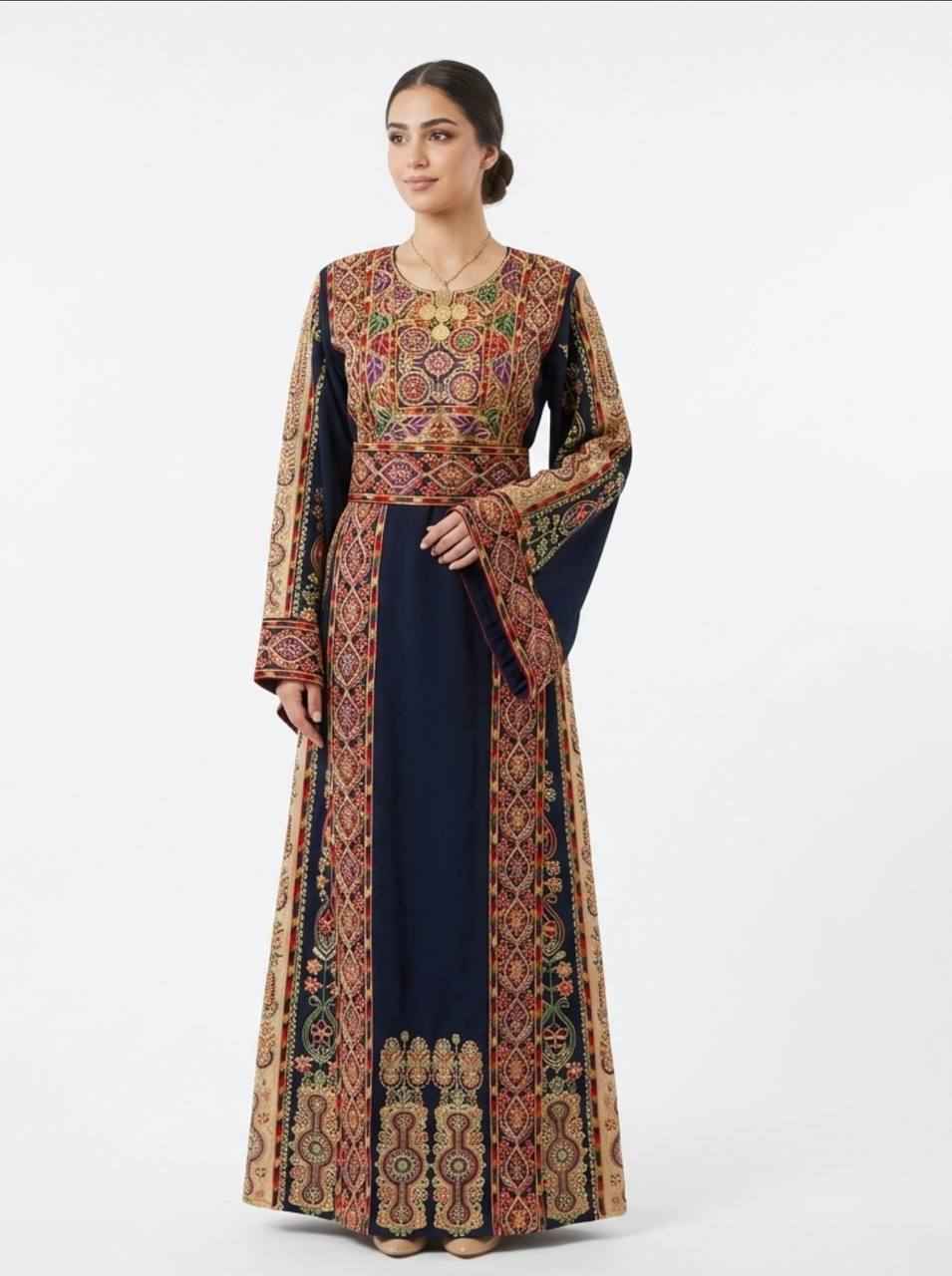 Karmel Queen Embroidered Thobe
