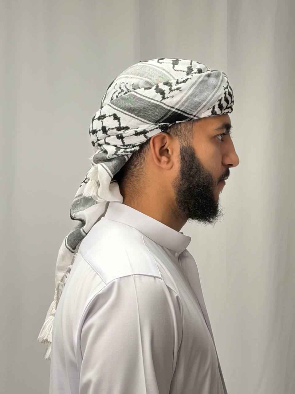 Palestinian Keffiyeh Head Wrap (Modern Style)
