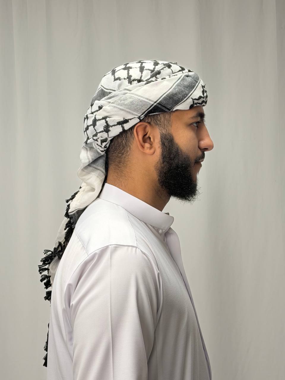 Palestinian Keffiyeh Head Wrap (Modern Style)