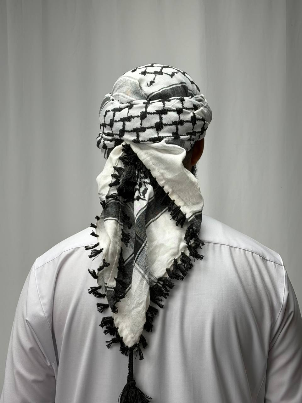Palestinian Keffiyeh Head Wrap (Modern Style)