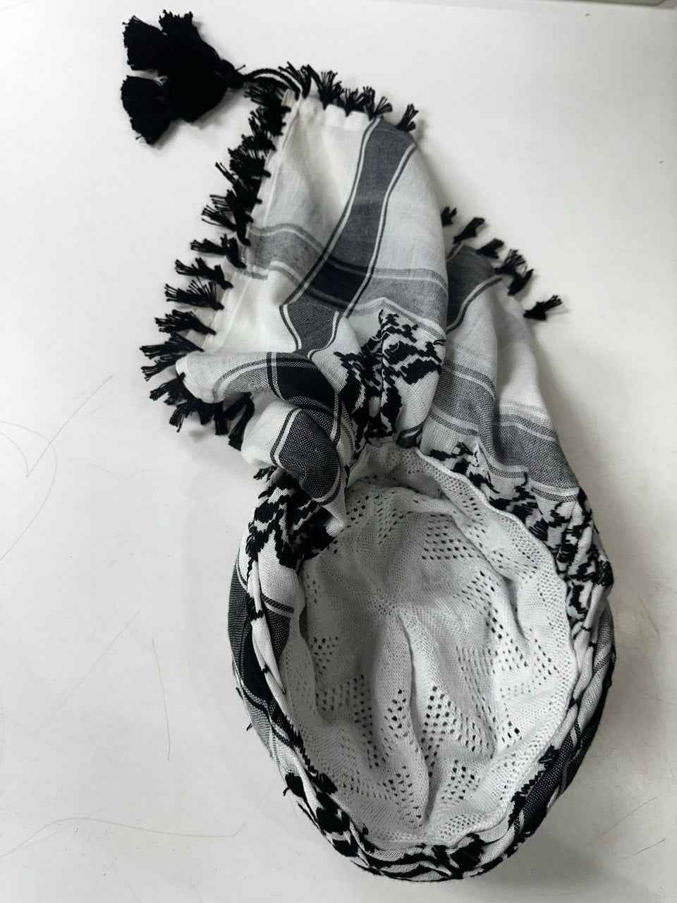 Palestinian Keffiyeh Head Wrap (Modern Style)