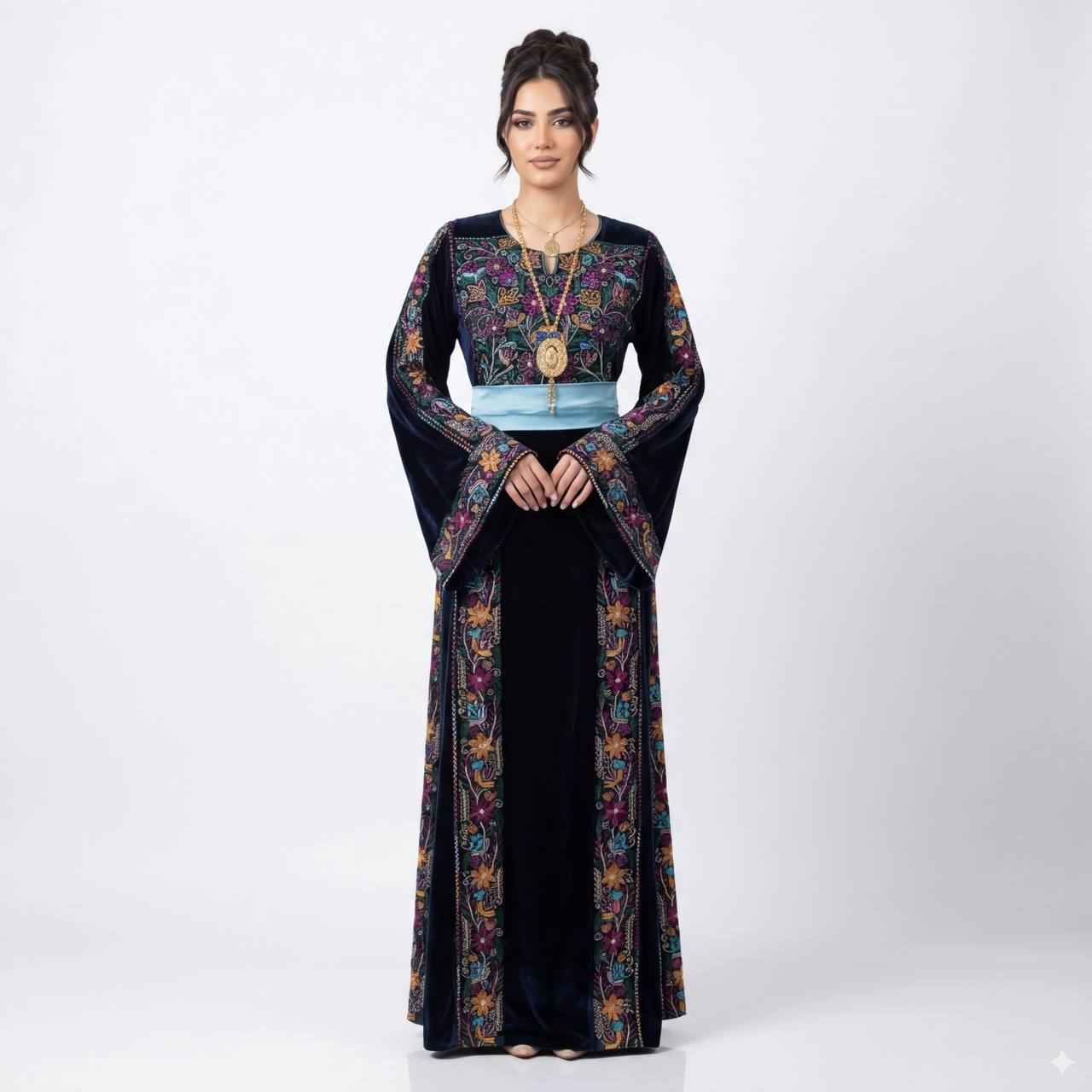 Velvet Heritage Embroidered Thobe