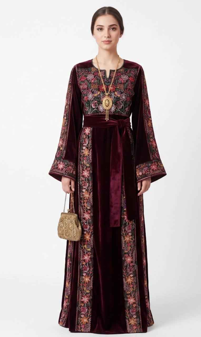 Velvet Heritage Embroidered Thobe