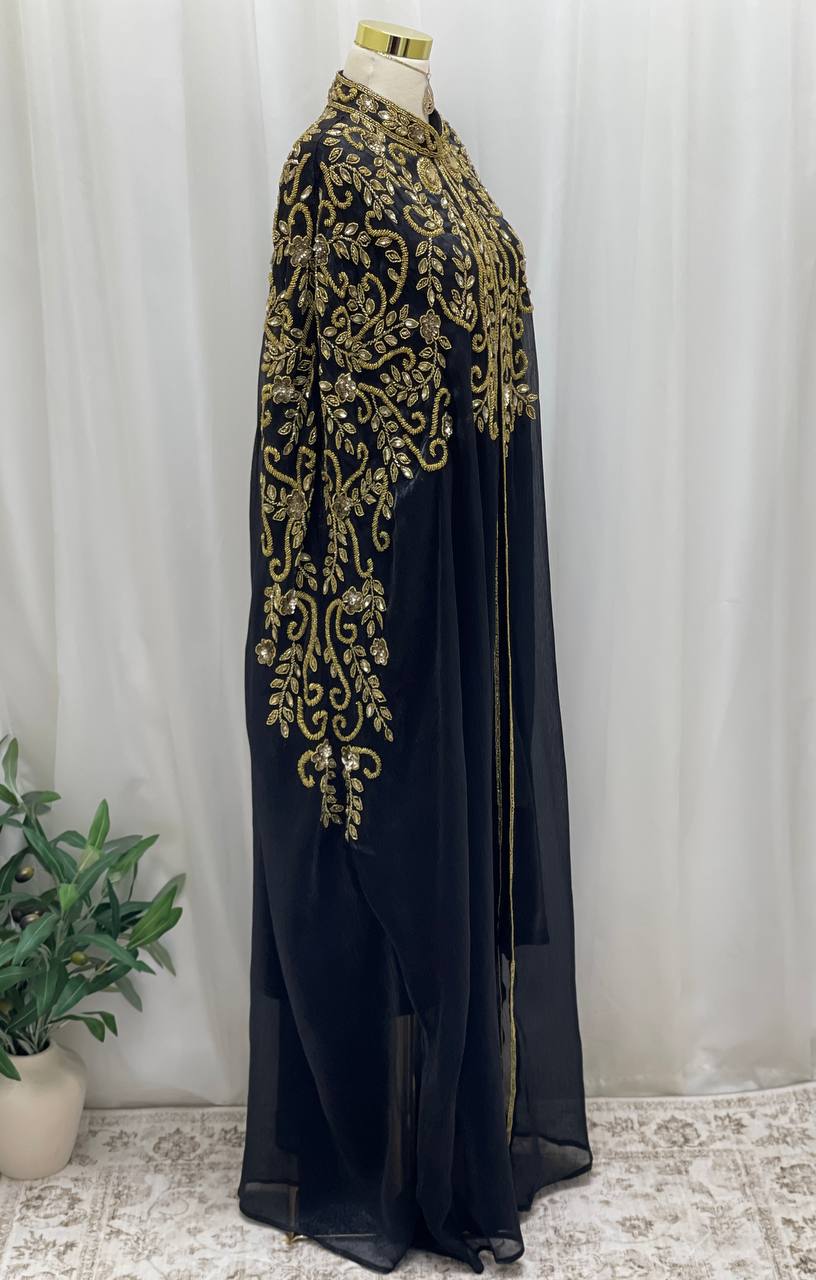 The Midnight Imperial Gold Bisht
