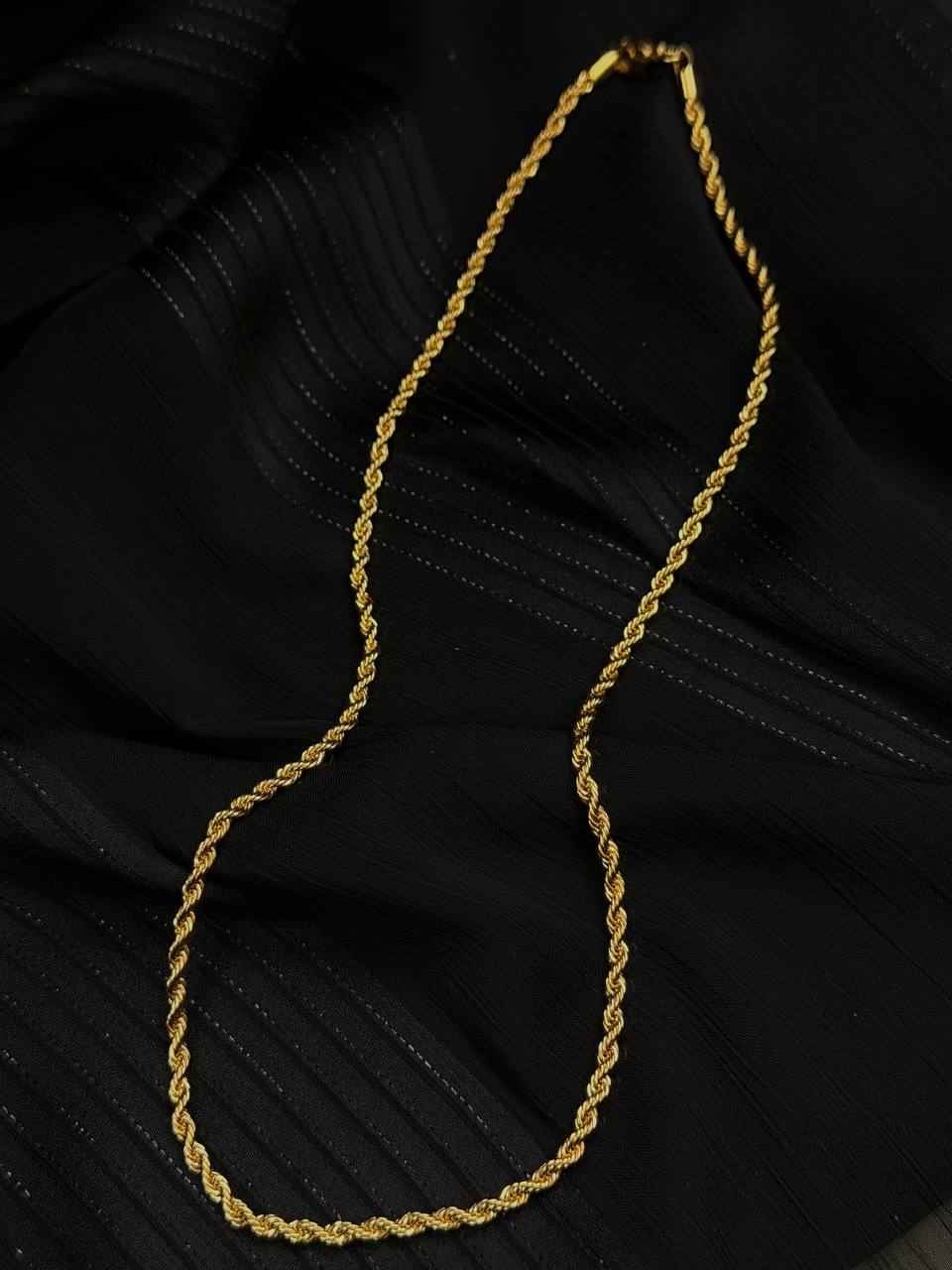 Golden Rope Chain Necklace