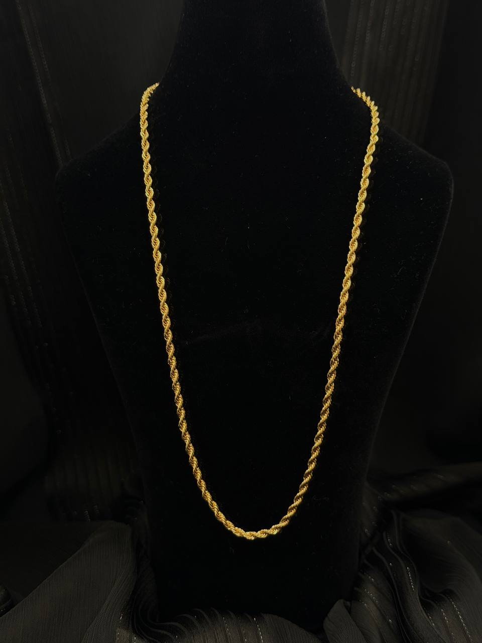 Golden Rope Chain Necklace