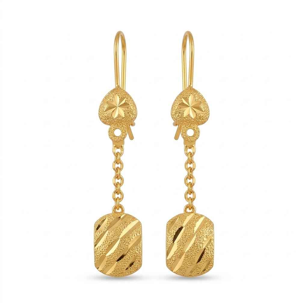 Golden Heritage Drop Earrings
